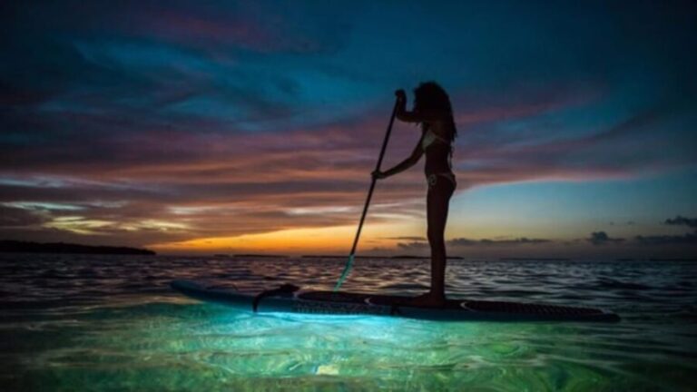Paddle Surf with Led lights at sunset in Menorca - Practical Tips for Your Paddle Surf Adventure