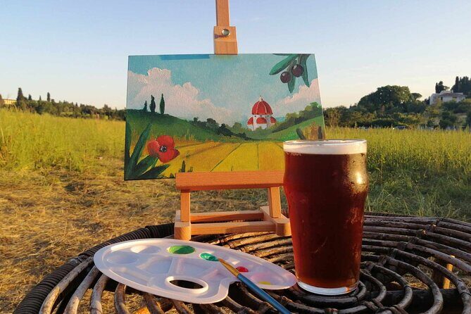 Paint And Drink Florentine Hills Art at La Birr'aia in Marignolle - A Closer Look at the Painted Hills Experience