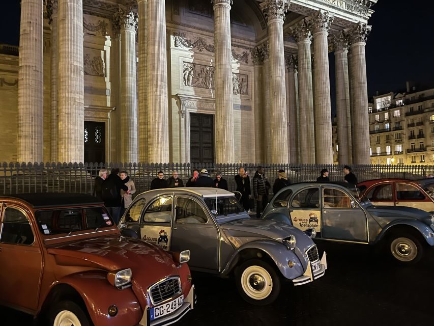 Paris: Private Guided City Tour at Night in Citroën 2CV - The Charm of the Vintage Car