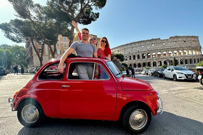 Private: 3 hours panoramic tour of Rome aboard a vintage Fiat 500 - The Charm of Rome in a Compact Package
