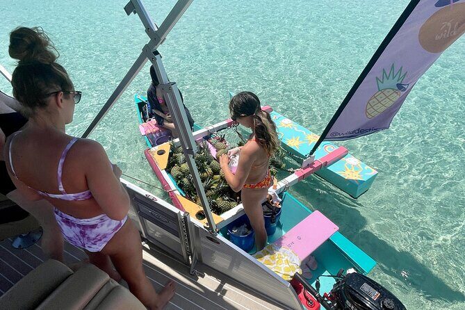 Private Crab Island Pontoon Charter with Inflatables from FWB - FAQs