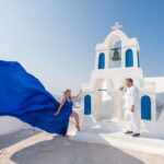 Private Flying Dress Photoshoot Santorini With Pickup - In-Depth Look at the Santorini Flying Dress Photoshoot