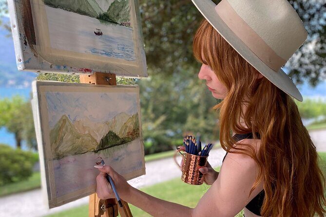 Private painting class + Villa Melzi Gardens on Lake Como - A Deep Dive into the Lake Como Painting Experience