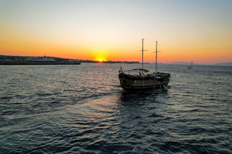 Rhodes: Sunset Cruise with Greek BBQ and Unlimited Drinks - The Itinerary in Detail