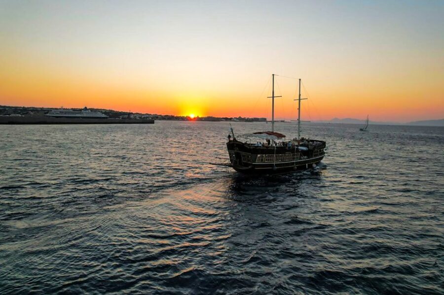 Rhodes: Sunset Cruise with Greek BBQ and Unlimited Drinks - The Itinerary in Detail