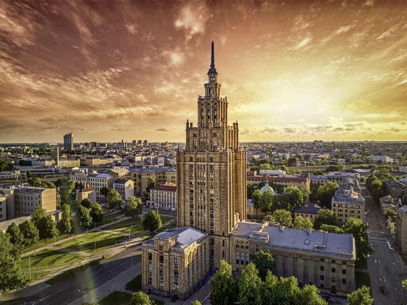 Riga Central Market Tasting Tour with Science Academy Views - The Latvian Academy of Sciences Observation Deck: A View to Remember
