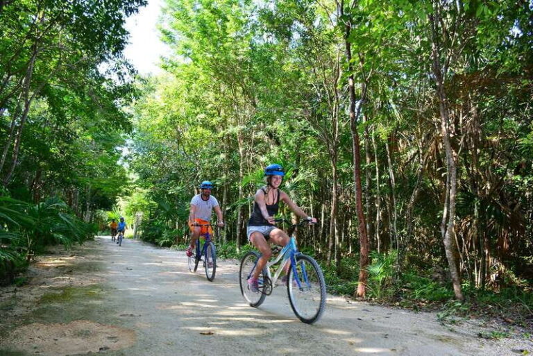 Rio Secreto Nature Reserve: Bicycle, Rappel & Ziplines Tour - Detailed Overview of the Rio Secreto Tour