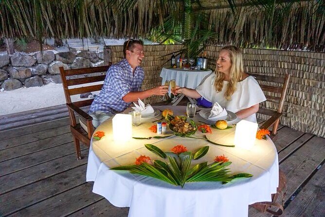 Romantic Private Sunset and Motu Dinner for Two - Snorkeling and Spontaneous Fun