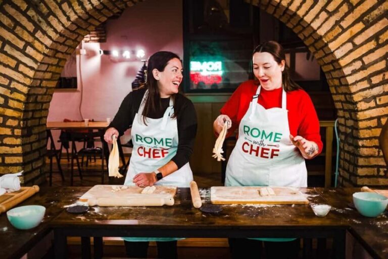 Rome: Pasta Class with 3 Spritz or Tiramisu by the Colosseum - Authentic Skills You Can Take Home