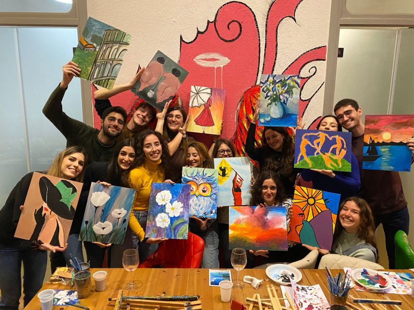 Rome: Wine and Paint Experience in Piazza Navona - What to Expect During the Tour
