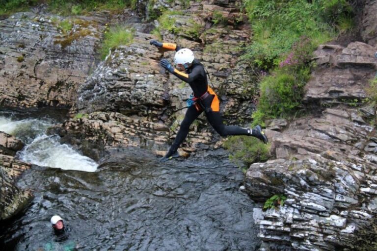 Roybridge, Lochaber: CANYONING - Laggan Canyon - The Itinerary: From Gear Up to the Final Splash