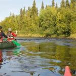 Ruka : Summer evening canoeing on the lake Rukajärvi - An Authentic Canoeing Experience in Ruka
