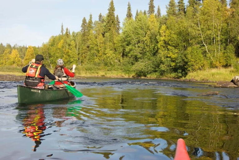 Ruka : Summer evening canoeing on the lake Rukajärvi - An Authentic Canoeing Experience in Ruka