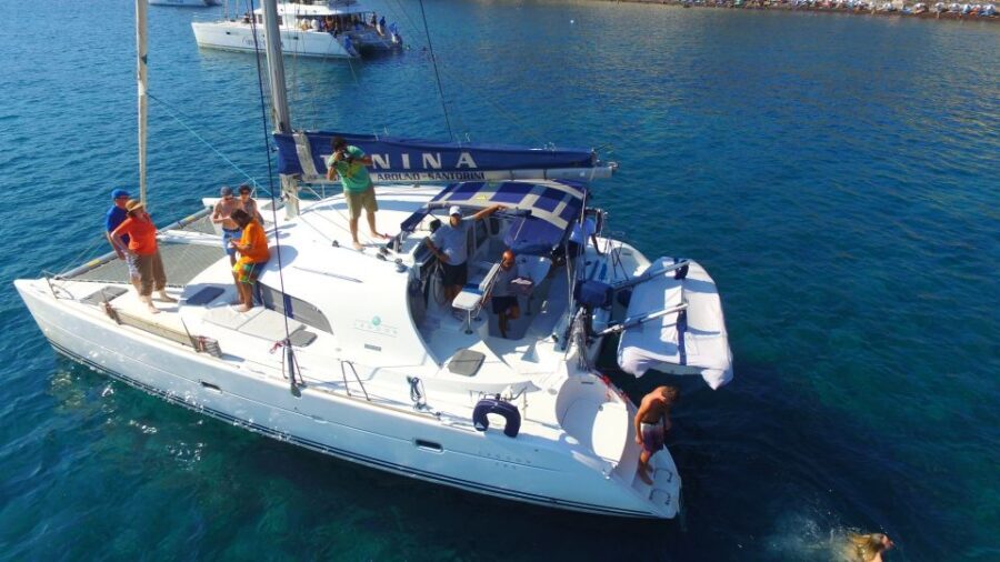 Santorini: 7-Hour Private Catamaran Cruise with Food & Drink - An In-Depth Look at the Santorini Catamaran Experience