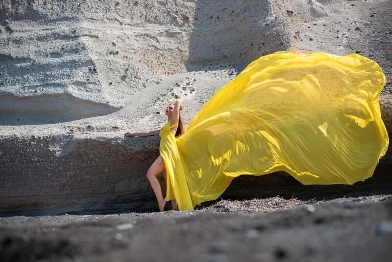 Santorini Flying Dress Photo Shoot - A Closer Look at the Santorini Flying Dress Photo Shoot