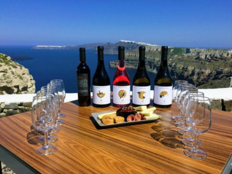 Santorini: Guided Tour to 3 Wineries with Wine Tastings - The Sum Up