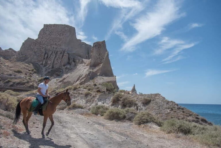 Santorini: Horse Riding Trip to Black Sandy Beach - Scenic Views and Photo Opportunities