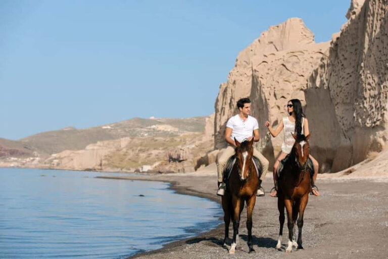 Santorini: Horseback Riding on the Black Sandy Eros Beach - Exploring Santorini on Horseback: An In-Depth Review