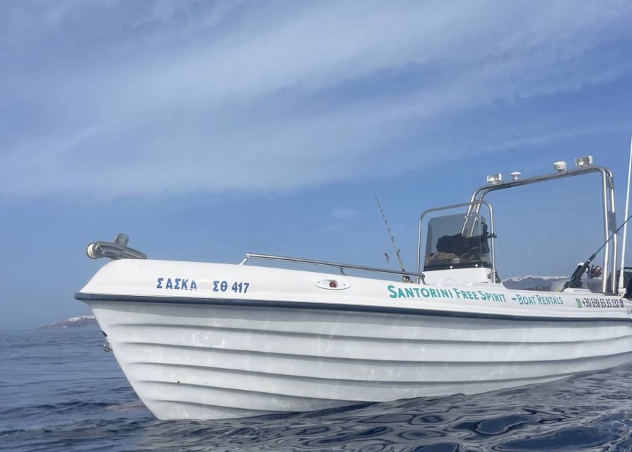 Santorini: License-Free Boat Rental with Snorkeling Gear - Breaking Down the Itinerary