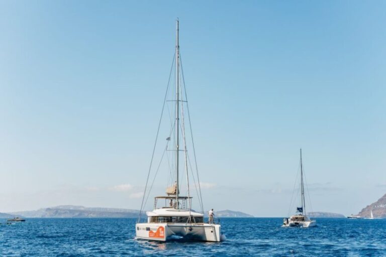 Santorini: Luxury Catamaran Day Trip with Meal and Open Bar - Who Will Love This Tour?