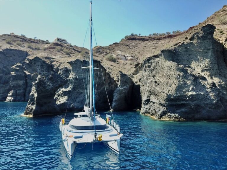 Santorini: Private All-In Catamaran Cruise, with Food|Drinks - Practical Details and What to Expect