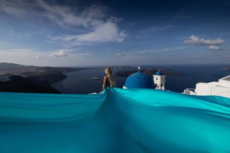 Santorini: Private Flying Dress Photoshoot Iconic Locations - Authenticity and Practical Value