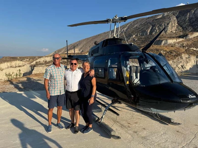 Santorini: Private Helicopter Flight with Sunset Option - The itinerary: what youll see