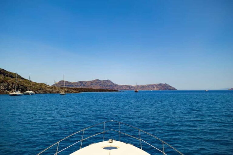 Santorini: Private Yacht Experience of Timeless Elegance - Authentic Experiences and Practicalities