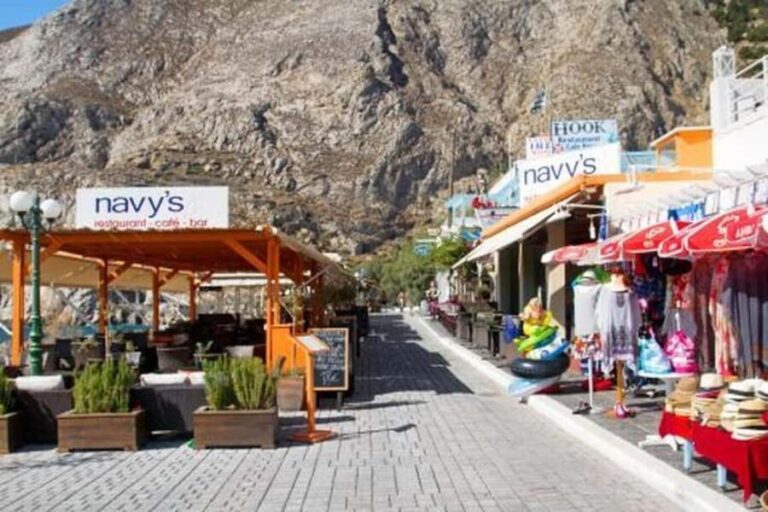 Santorini: Red Beach, Black Sand Beach w/ Lunch and Sunbeds - Frequently Asked Questions