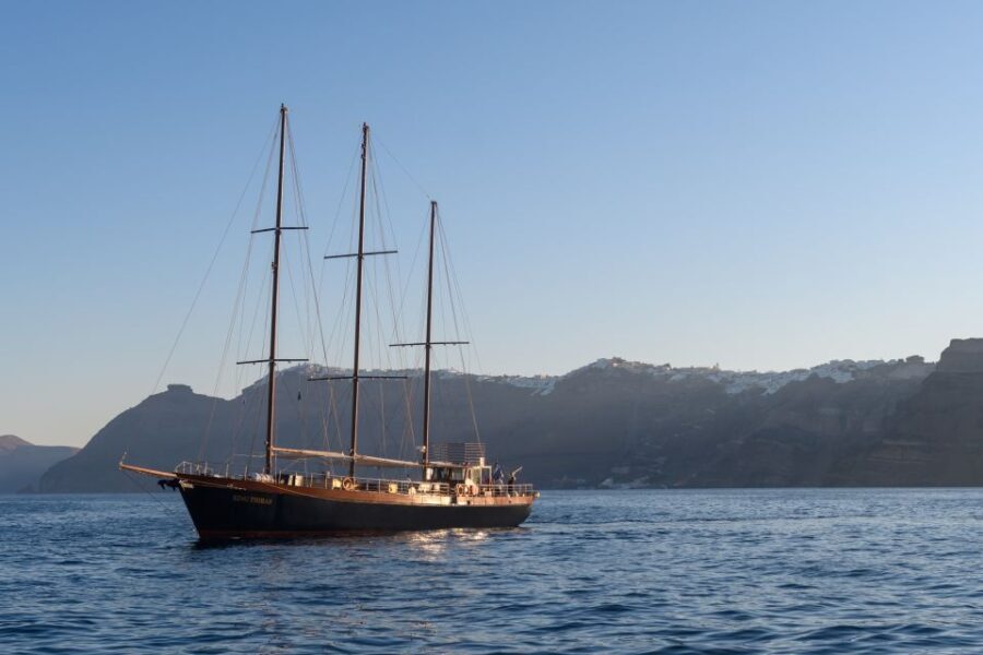 Santorini: Romantic Sunset Caldera Cruise with Dinner - FAQs