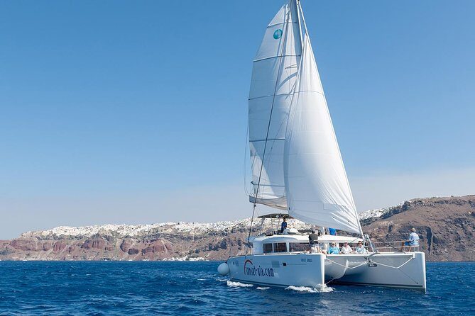 Santorini Small-Group Catamaran Sailing Trip(BBQ,drinks, transfer) - The Itinerary Breakdown