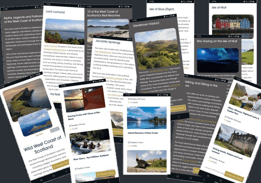 Scotland's West Coast: Online Road Trip Travel Guide - What’s Included and How It Works