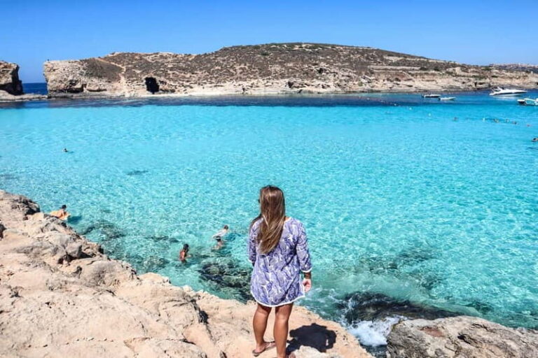 Sliema: Gozo/Comino Blue Lagoon Gulet Cruise w/ Lunch+Drinks - Cruising Past Malta’s Northern Shores