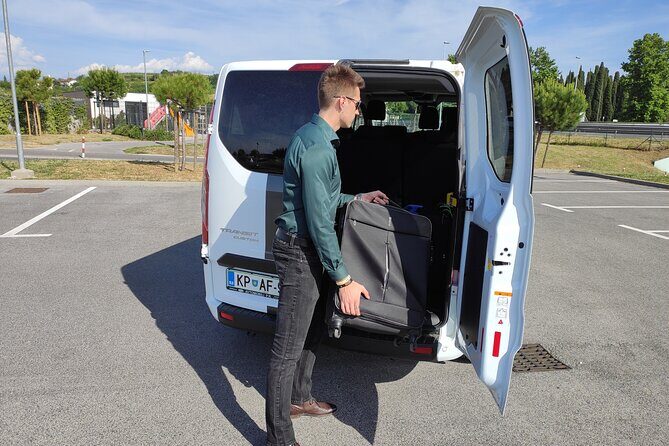Small-Group Transfer from Piran / Portoro to Trieste Airport - Key Points