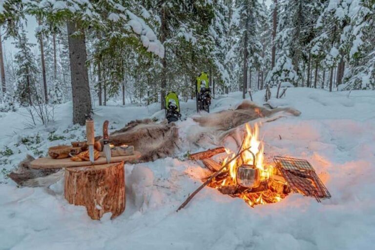 Snowshoe experience with traditional beverages in Lapland - A Deep Dive into the Snowshoe Experience in Lapland