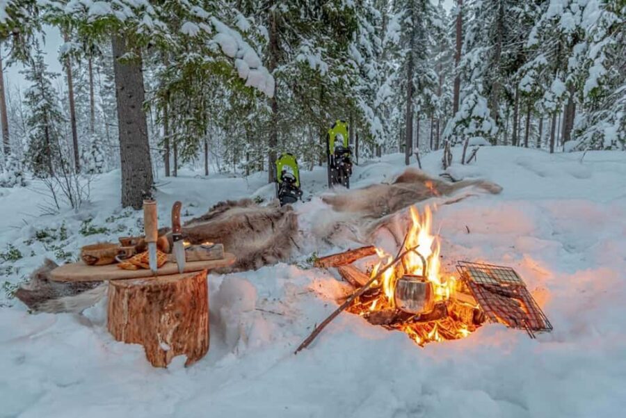 Snowshoe experience with traditional beverages in Lapland - A Deep Dive into the Snowshoe Experience in Lapland