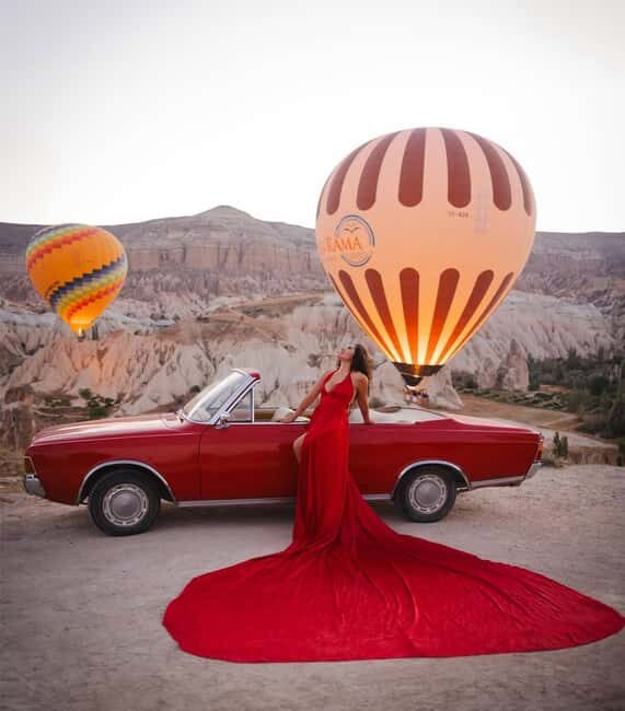 Sunrise Balloon Viewing with Classic Car Magical Cappadocia - The Best Photo Opportunities
