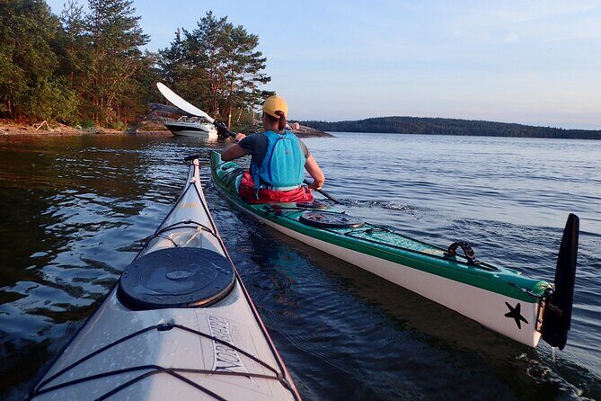 Sunset kayak tour with fika on Stockholms lakeside - A Closer Look at the Itinerary