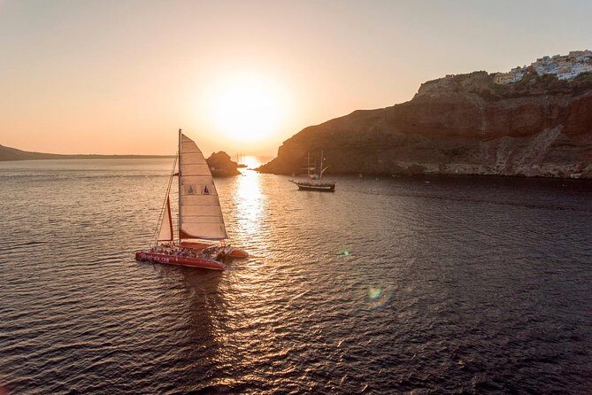 Sunset Sailing Catamaran Cruise in Santorini with BBQ and Drinks - FAQ