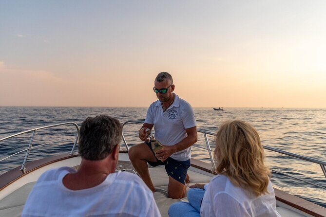 Sunset tour by private boat from Positano, Praiano or Amalfi - Itinerary Breakdown