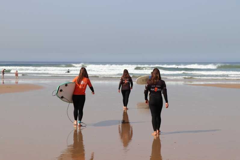 Surf Class in Caparica - Learning and Practice