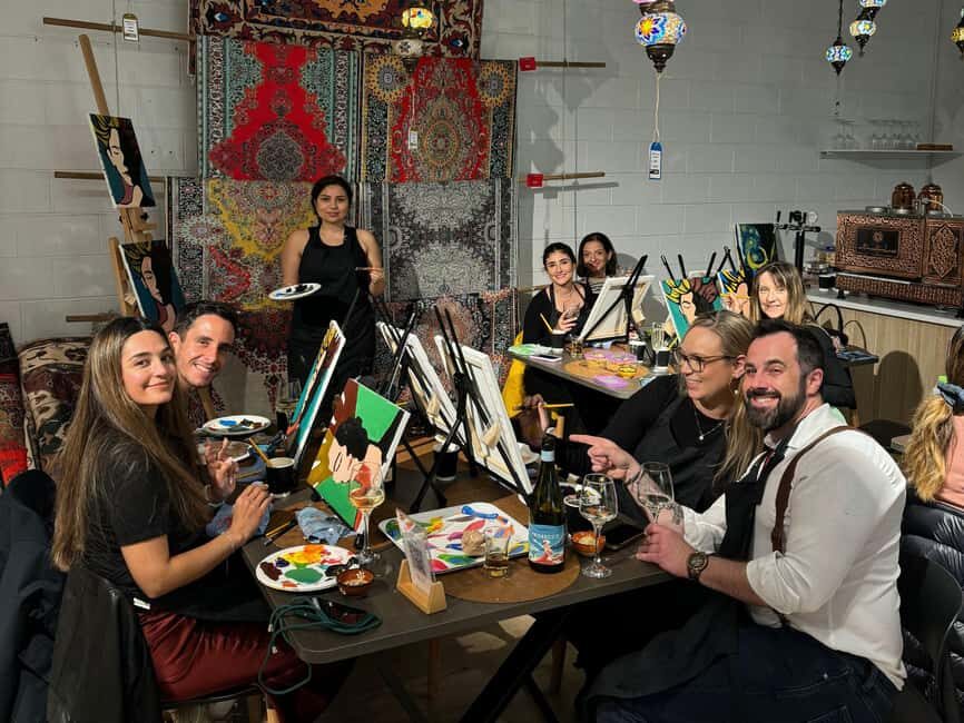 Sydney: Paint and Sip Classes - Acrylic, Canvas & Wine - What to Expect from the Sydney Paint and Sip Class