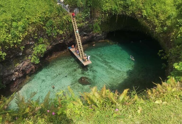 Tour of Primeval Crystal Waters of Samoa - Sauniatu Waterfall and Togitogiga Waterfall