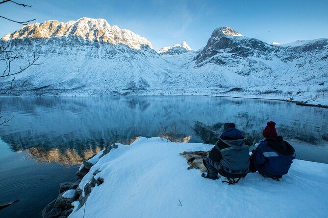 Tromso fjords road trip with fire in grill cabin by the beach. - The Value of the Experience