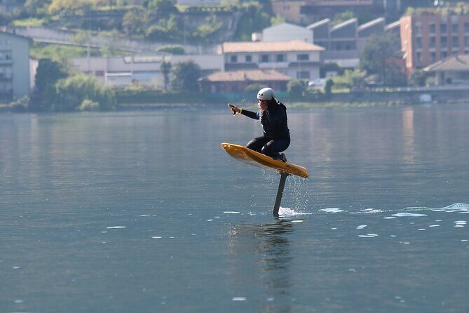 Try Efoil on Lake Como - Try the New Trend - Who Will Love This?