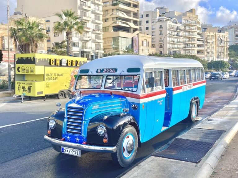 Valletta: Vintage Bus to Valletta, Sliema, Rabat & Mdina - Frequently Asked Questions