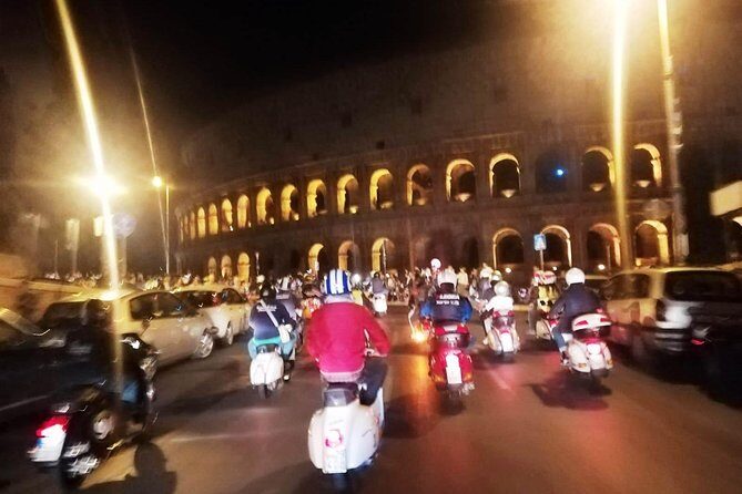 Vespa Tour with driver Rome By Night 3 hours - Exploring the Itinerary in Detail