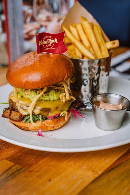 Warsaw: Burger menu at Hard Rock Cafe with Skip-the-Line - The Food: Burgers and Beverages