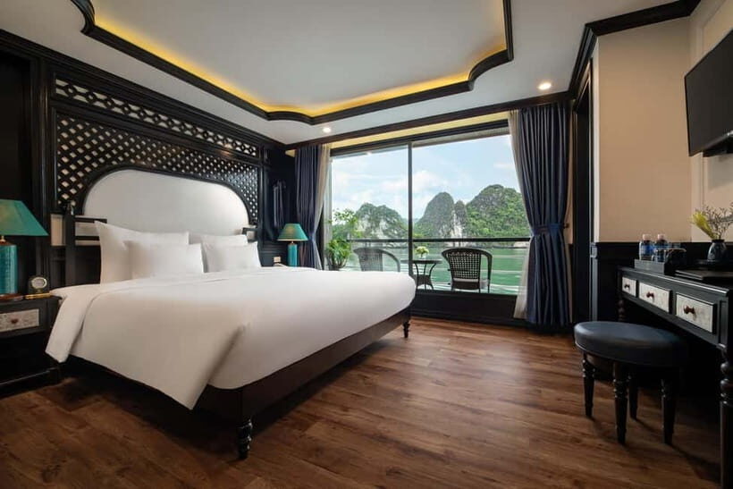 2/3-Day Halong & Lan Ha Bay Doris 5* Cruise balcony, bathtub - Exploring Lan Ha Bay on Doris 5* Cruise: An In-Depth Review