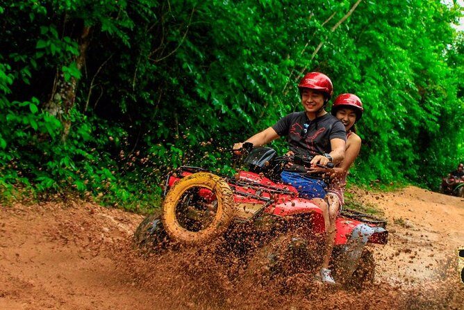 Adrenaline tour from Cancun driving a Atv experience Ziplines and a real Cenote - The True Value of the Experience